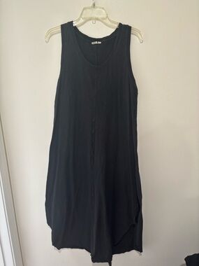 Gap Black Sleeveless Scoop Neck Dress